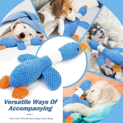 Pineapple Goose Plush Dog Toy With Squeaker